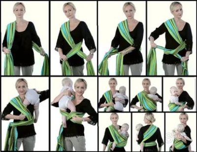 Как завязать слинг шарф 4 месяца