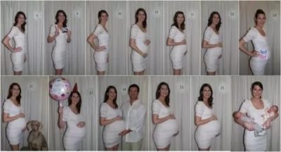 Когда начинает расти живот при беременности двойней